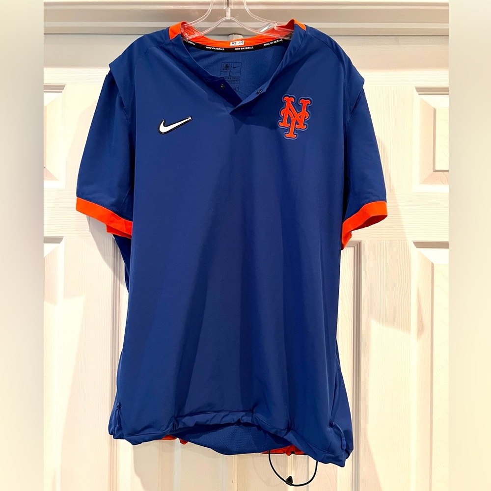 Nike Baseball New York Mets Short Sleeve Pullover Jacket